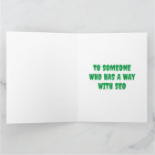 倫理おもしろい的くもの巣ビルダーの使い慣れたホワイトハット猫 カード (内部)