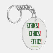 「倫理だ！倫理！倫理！」 キーホルダー (正面左)