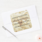 倫理シールを貼った人 スクエアシール (封筒)