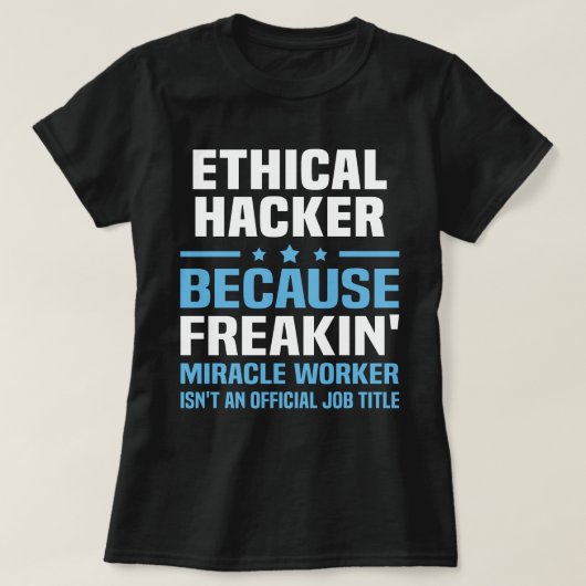 倫理ハッカー Tシャツ (デザイン正面)