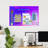 倫理問題解決教室の表 ポスター (ホームオフィス)
