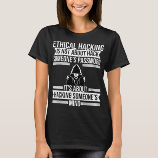 倫理的なハッカーパスワードコンピューターのサイバーセキュリティ Tシャツ