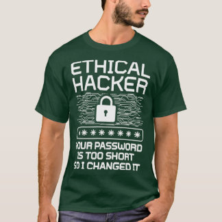 倫理的ハッカーあなたのパスワードが短すぎるので、私はCha Tシャツ