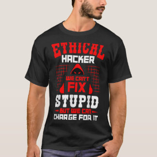 倫理的ハッカーによるサイバーハッキング認識度セキュリティPr Tシャツ