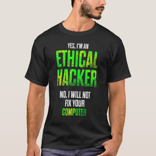 倫理的ハッカーのサイバーセキュリティItペンテスター Tシャツ (正面)