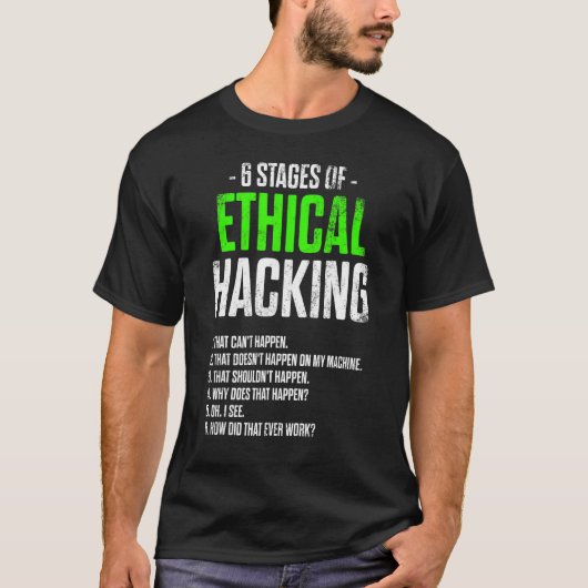 倫理的ハッカーのサイバーセキュリティItペンテスター Tシャツ (正面)