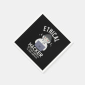 倫理的ハッカー私の他のコンピュータはあなたのコンピュータである スタンダードカクテルナプキン (角)