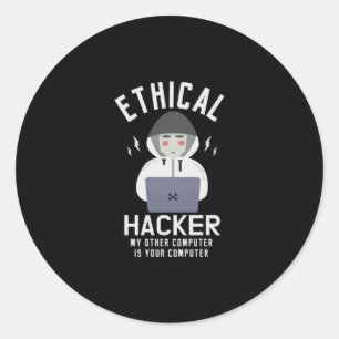 倫理的ハッカー私の他のコンピュータはあなたのコンピュータである ラウンドシール