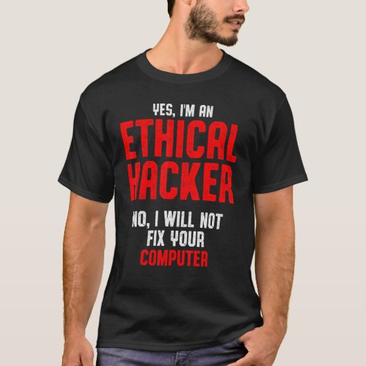 倫理的ハッカーCybersecurity It Pen Tester 2 Tシャツ (正面)