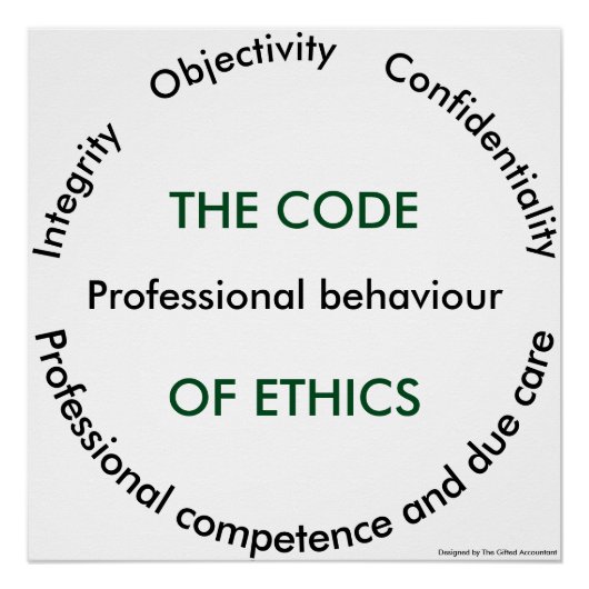 "倫理規定- 5つの原理"ポスター ポスター (正面)