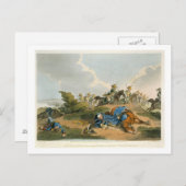 倭国の戦いでブラッチャー王が騎馬の下に ポストカード (正面/裏面)