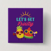 倹約しよう  缶バッジ (正面)