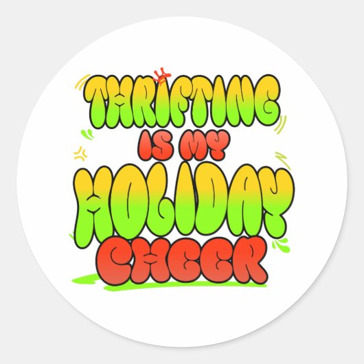 倹約を愛する人々のための素晴らしい贈り物 ラウンドシール (正面)