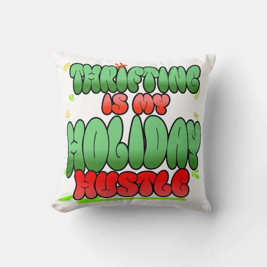 倹約を愛する人のためのキュートな贈り物 クッション (正面)