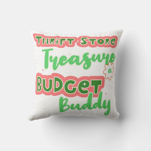 倹約を愛する人のためのキュートな贈り物 クッション (裏面)