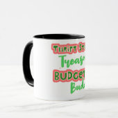 倹約を愛する人のためのキュートな贈り物 マグカップ (正面左)