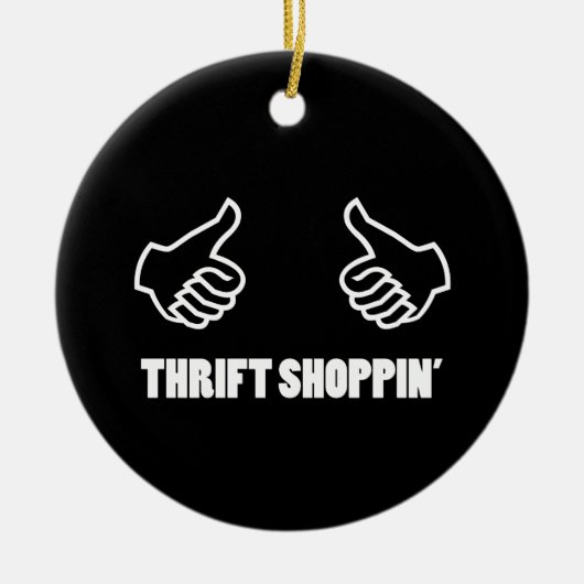 倹約ショッピング セラミックオーナメント (正面)