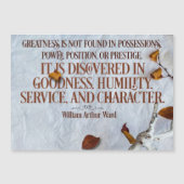 偉大さが発見される (正面)