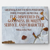 偉大さが発見される フォトプラーク (正面)