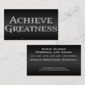 偉大さの専門の名刺を達成して下さい 名刺 (正面/裏面)