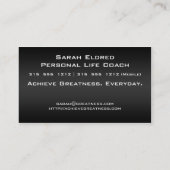 偉大さの専門の名刺を達成して下さい 名刺 (裏面)