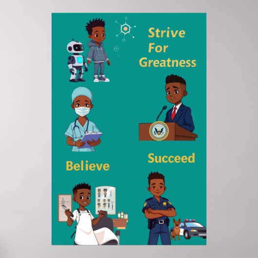 偉大さを求めて努力する ポスター (正面)