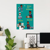 偉大さを求めて努力する ポスター (ホームオフィス)