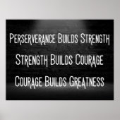 偉大さを築く方法 – やる気を起こさせる ポスター (正面)