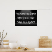 偉大さを築く方法 – やる気を起こさせる ポスター (キッチン)