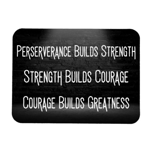 偉大さを築く方法 – やる気を起こさせる マグネット (横)