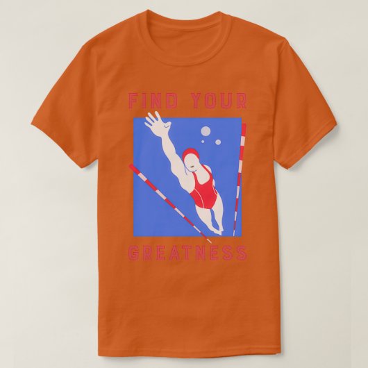 偉大さを見つける Tシャツ (デザイン正面)