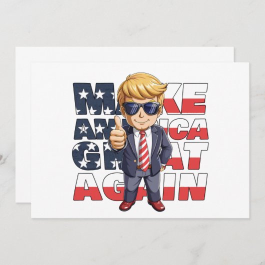 偉大さ来は！ 招待状 (正面/裏面)