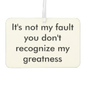 偉大さ カーエアーフレッシュナー (裏面)