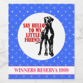 偉大なおもしろいダンの勝者ワイン ワインラベル (シングルラベル)