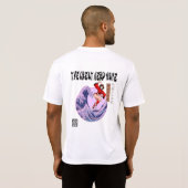 偉大なるオタクの波 Tシャツ (裏面フル)