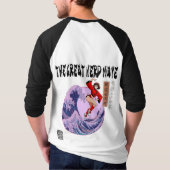 偉大なるオタクの波 Tシャツ (裏面)