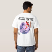 偉大なるオタクの波 Tシャツ (裏面フル)