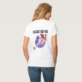 偉大なるオタクの波 Tシャツ (裏面フル)