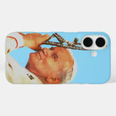 偉大なるコミュニケーター 聖ヨハネ・パウロ2世 ファインアート Case-Mate iPhoneケース (裏面 (横))