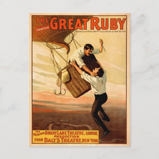 偉大なるルビー、1899年 ポストカード (正面)