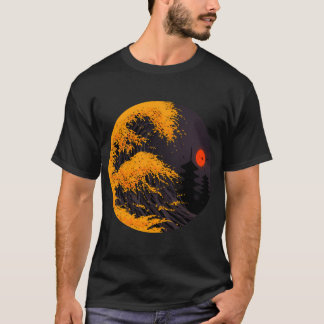 偉大なる秋の波 Tシャツ