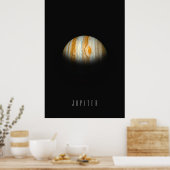 偉大なる赤色の渦を持つガス巨星の王、ジュピター ポスター (キッチン)