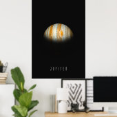 偉大なる赤色の渦を持つガス巨星の王、ジュピター ポスター (ホームオフィス)