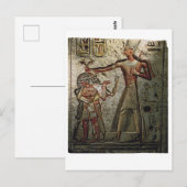 偉大なエジプトのファラオ スフィンクス アート ポストカード (正面/裏面)