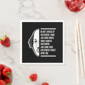 偉大なシェイクスピア引用文を恐れない スタンダードカクテルナプキン (インサイチュ)