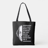 偉大なシェイクスピア引用文を恐れない トートバッグ (裏面)