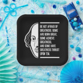 偉大なシェイクスピア引用文を恐れない ペーパープレート (パーティー)