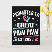 偉大なジジ候補に昇格！2026年妊娠発表 カード (黄色い花)