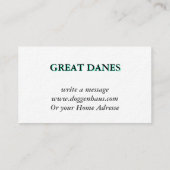 偉大なダンのカード 名刺 (裏面)