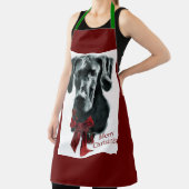 偉大なダンの黒いクリスマスギフト エプロン (インサイチュ)